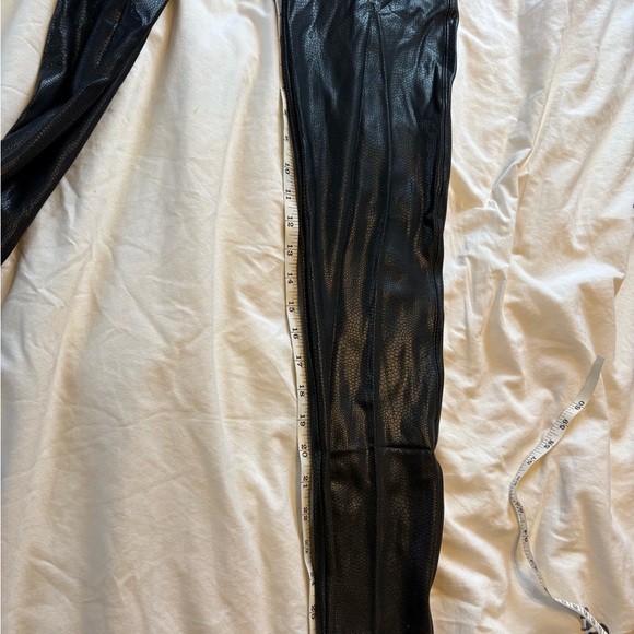 SPANX Black Faux Leather Shapewear Leggings - Picture 10 of 10